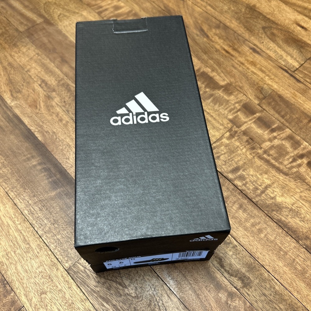 adidas Adilette Aqua Slides Black Gold Metallic Mens 5 Womens 6 EG1758 NEW